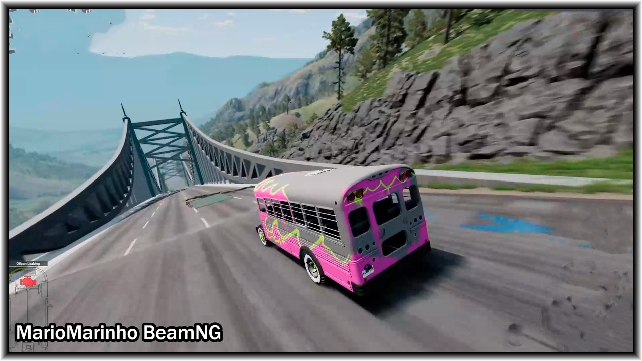 Full Throttle INSANE Long Downhill Lane #6 | BeamNG.drive