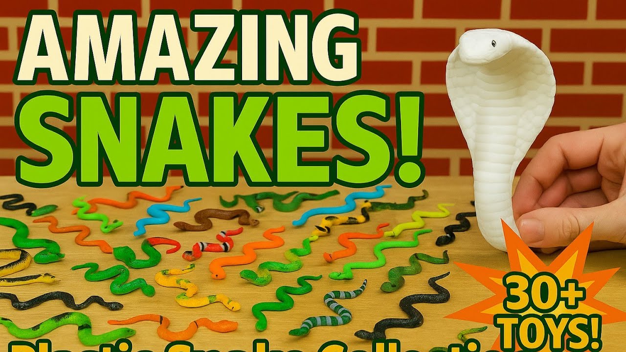 Colorful Snakes Collection | Toy Snakes | Animal Figures - Snake edition