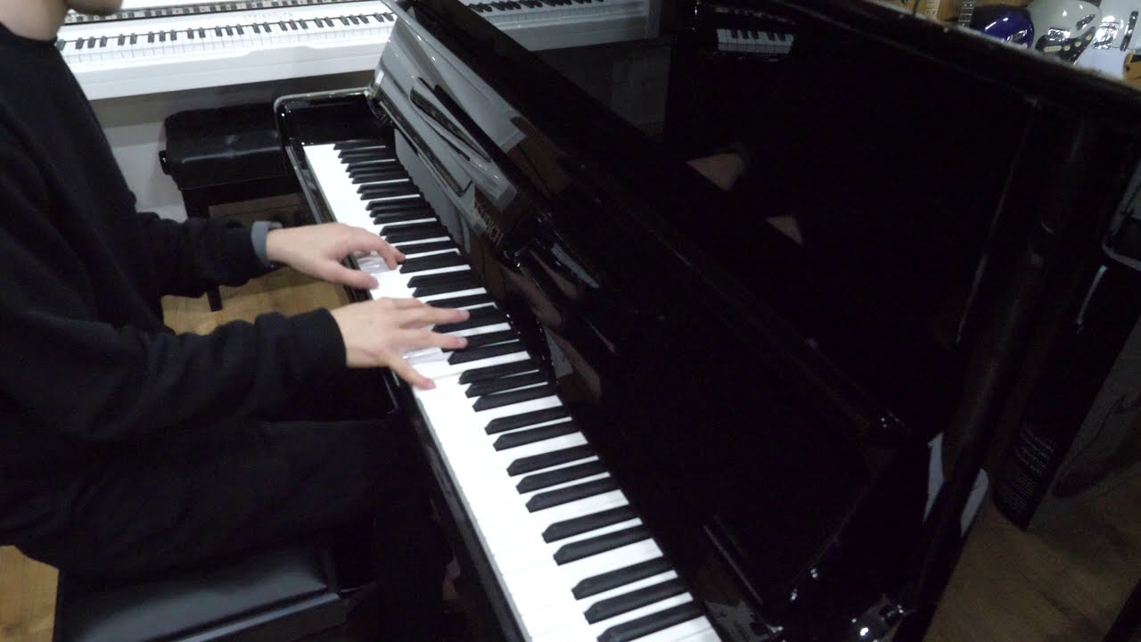 Feurich 122 Universal Upright Piano Black Polyester SP10112 at Sherwood Phoenix