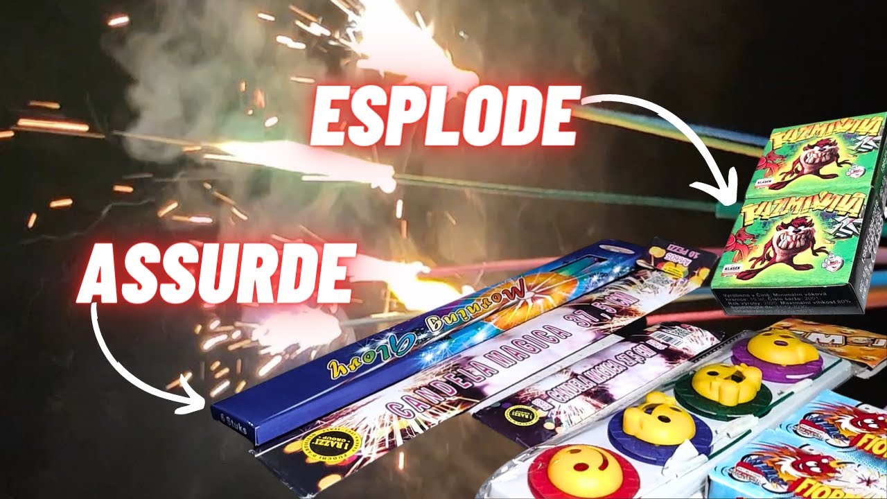 QUESTI PETARDI E FUOCHI D'ARTIFICIO SONO LEGALI DA 14 ANNI! STELLA DI BENGALA