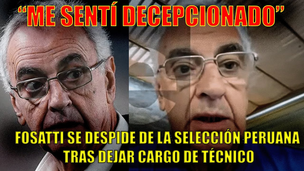 JORGE FOSATTI HABL&Oacute; TRAS SER DESPEDIDO DE LA FEDERACI&Oacute;N PERUANA 