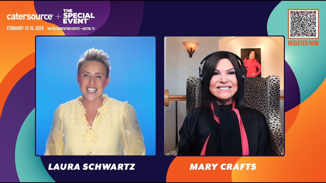Laura Schwartz previews@CatersourceandTheSpecialEvent with Mary Crafts of 