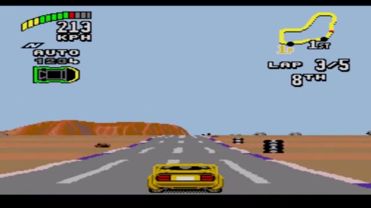 Top Gear 2 (Mega Drive Gameplay)