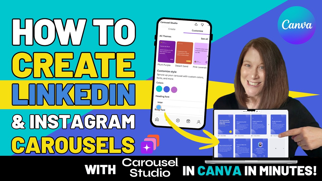 Create LinkedIn Carousels in Canva FAST (Using Carousel Studio AI)