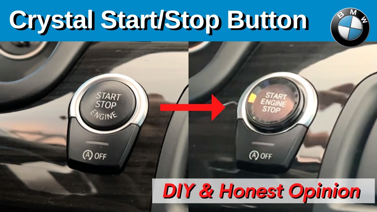 BMW Crystal Control Start Button Retrofit DIY - How To Replace Start Button On BMW F10 | BOND Garage