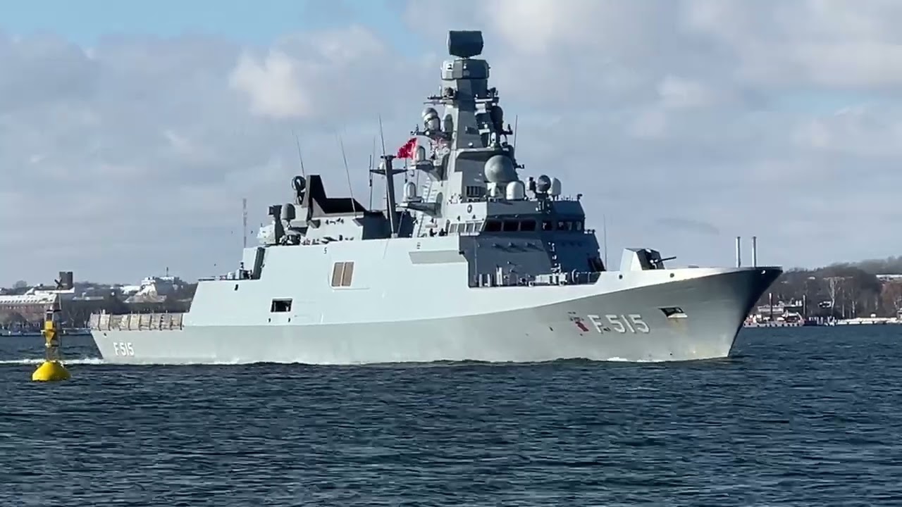 NATO Großmanöver Steadfast Dart 2026: Marineschiffe verlassen Marinestützpunkt Kiel 14.2.2026