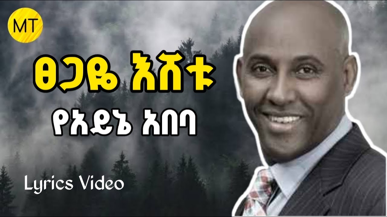 የአይኔ አበባ መታለች Tsegaye Eshetu Yeayne Abeba ፀጋዬ እሸቱ የአይኔ አበባ Ethiopian Music Lyrics Video #oldsong
