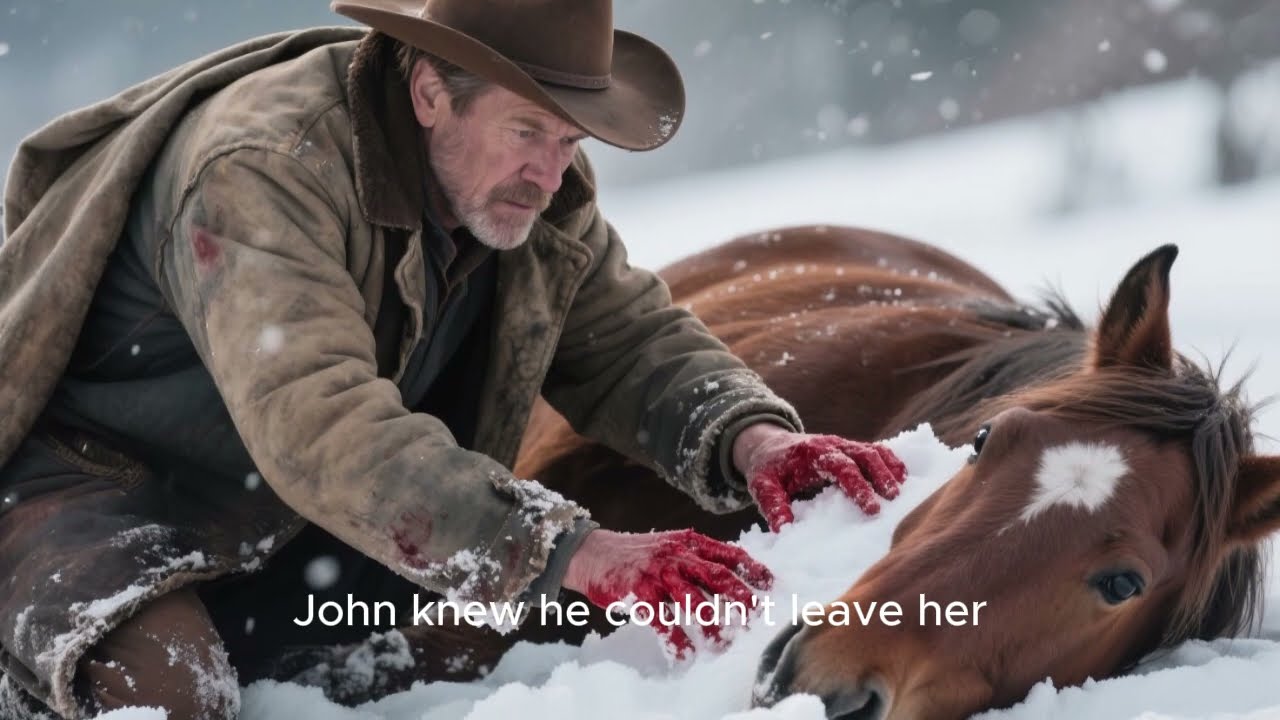 Cowboy Discovers Pregnant Horse Buried in Snow —
