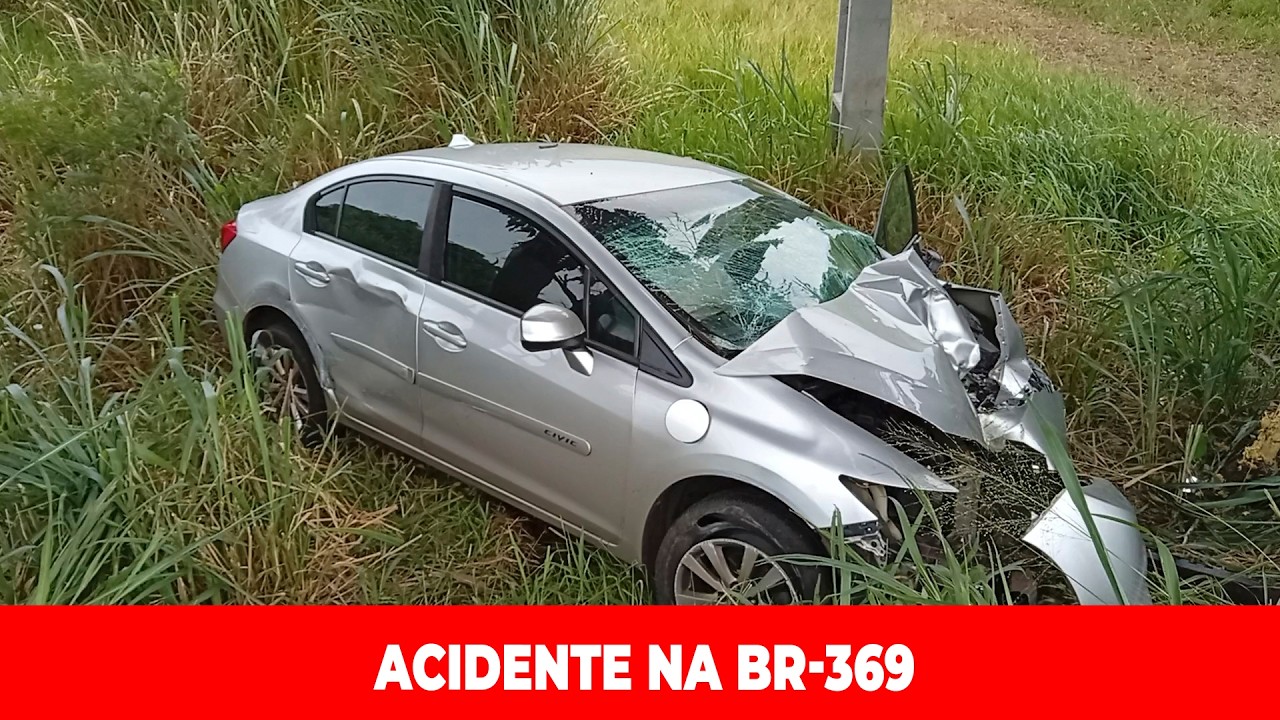 ACIDENTE ENTRE CARRO E &Ocirc;NIBUS DA VAL DEIXA UMA PESSOA FERIDA NA BR-369 EM APUCARANA