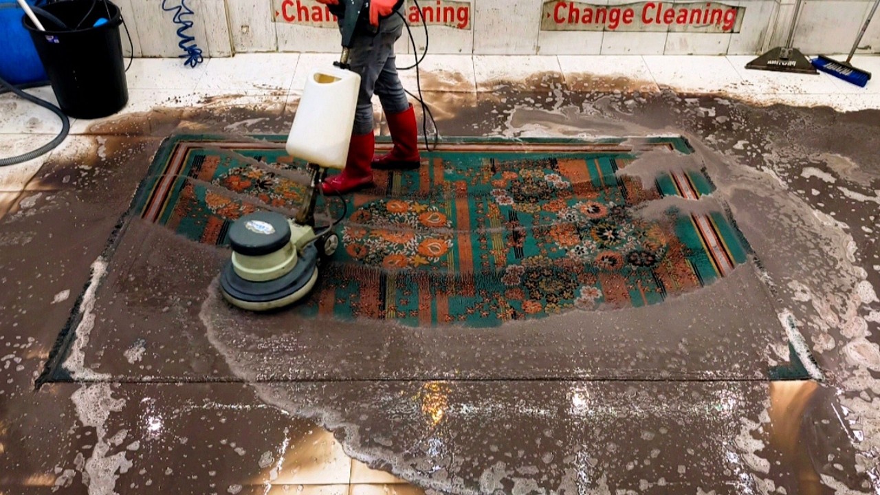 Extreme Deep Cleaning of a Massive 8.5 Square Meter Rug (ASMR)