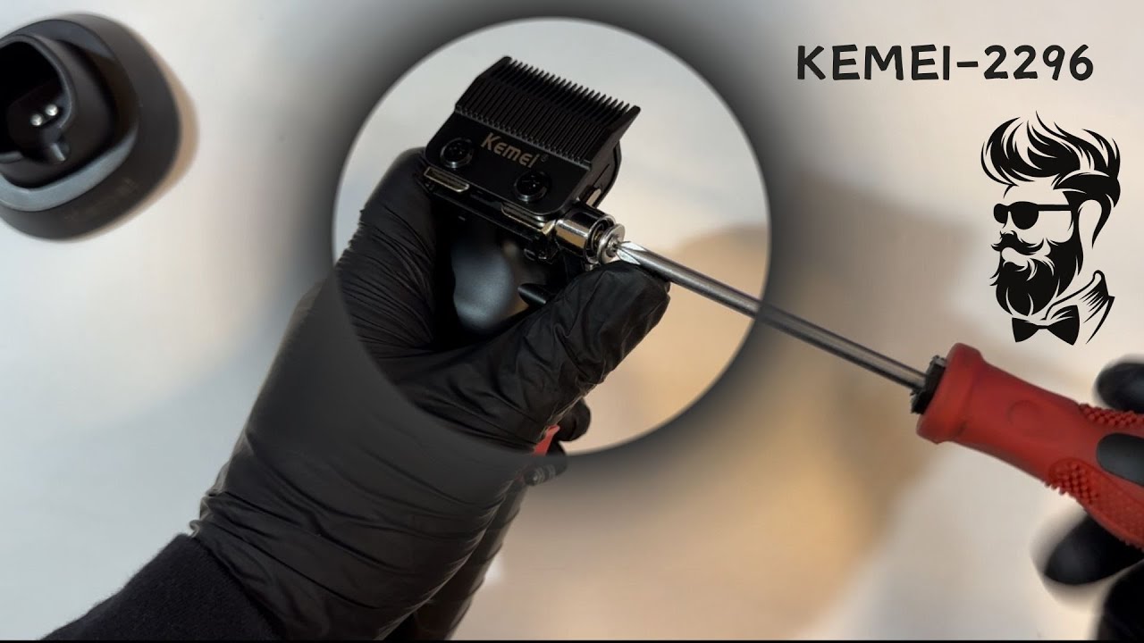 KEMEI - 2296 COMO QUITARLE SU SISTEMA DE CLIP 💈🔥 #barbershop #unboxing #barber #kemei #vgrofficial