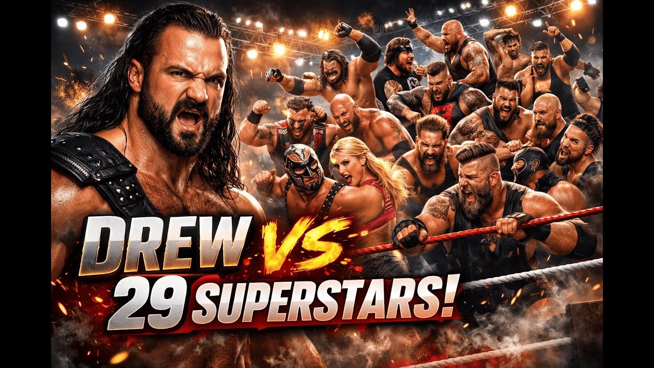 INSANE Drew vs 29 Mixed-Gender Opponents?! Can He Survive the Ultimate Chaos Rumble and Win It All?