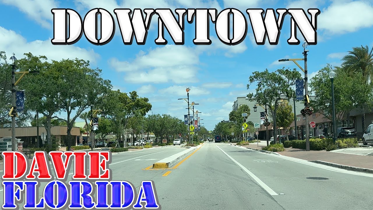 Davie - Florida - 4K Downtown Drive