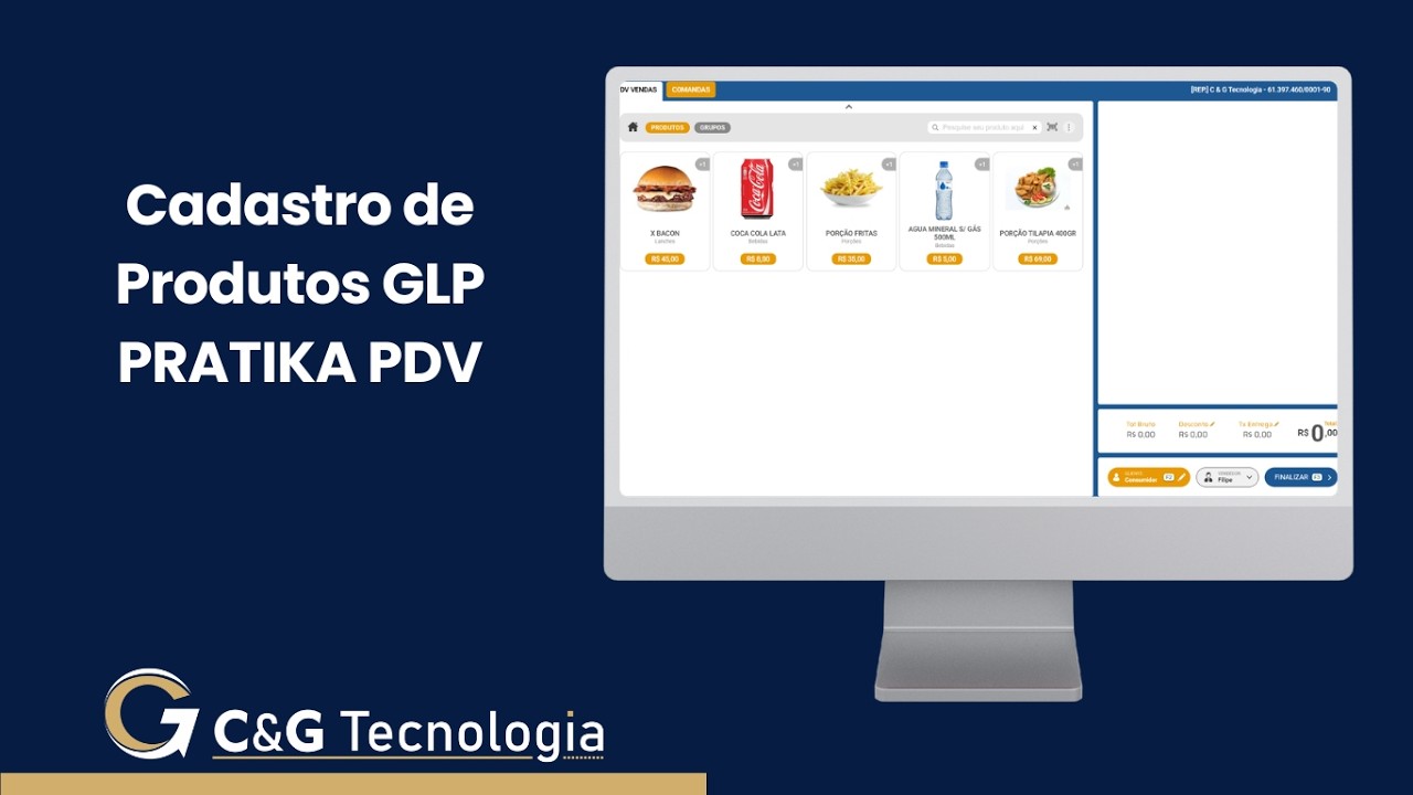Aula 4 - Cadastro de Produtos GLP - Pratika PDV