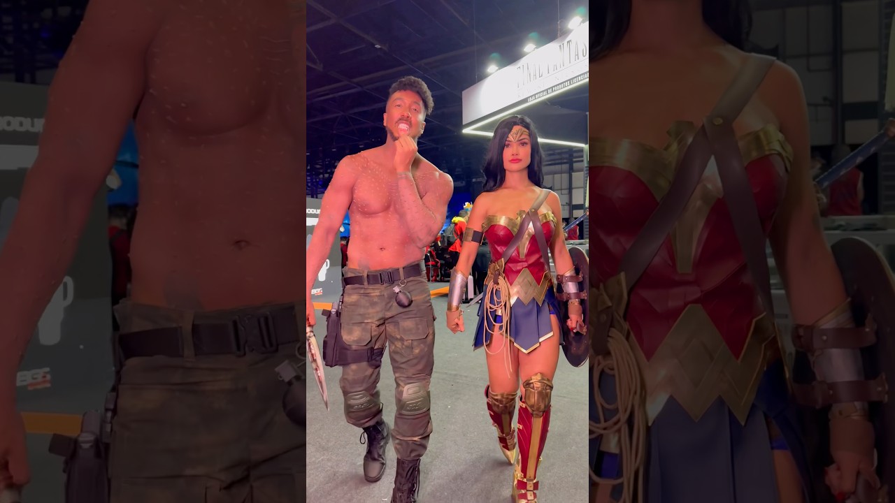 &Eacute; muito poder em um v&iacute;deo s&oacute; 🤩✨. @ApolloSant #entretenimento #wonderwoman #cosplay #shorts #viral