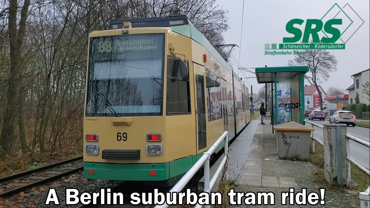 A Ride Aboard Suburban Berlin SRS Tram Route 88 (December 3, 2025)