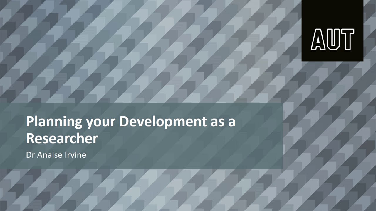 Planning your Development as a Researcher