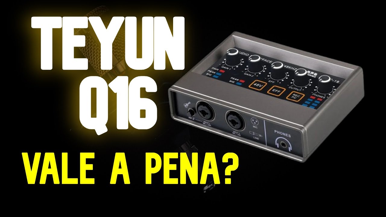 Interface Teyun Q16 em Teste Real: Vale a Pena Mesmo? (Minha Opinião Sincera + Teste de Áudio)