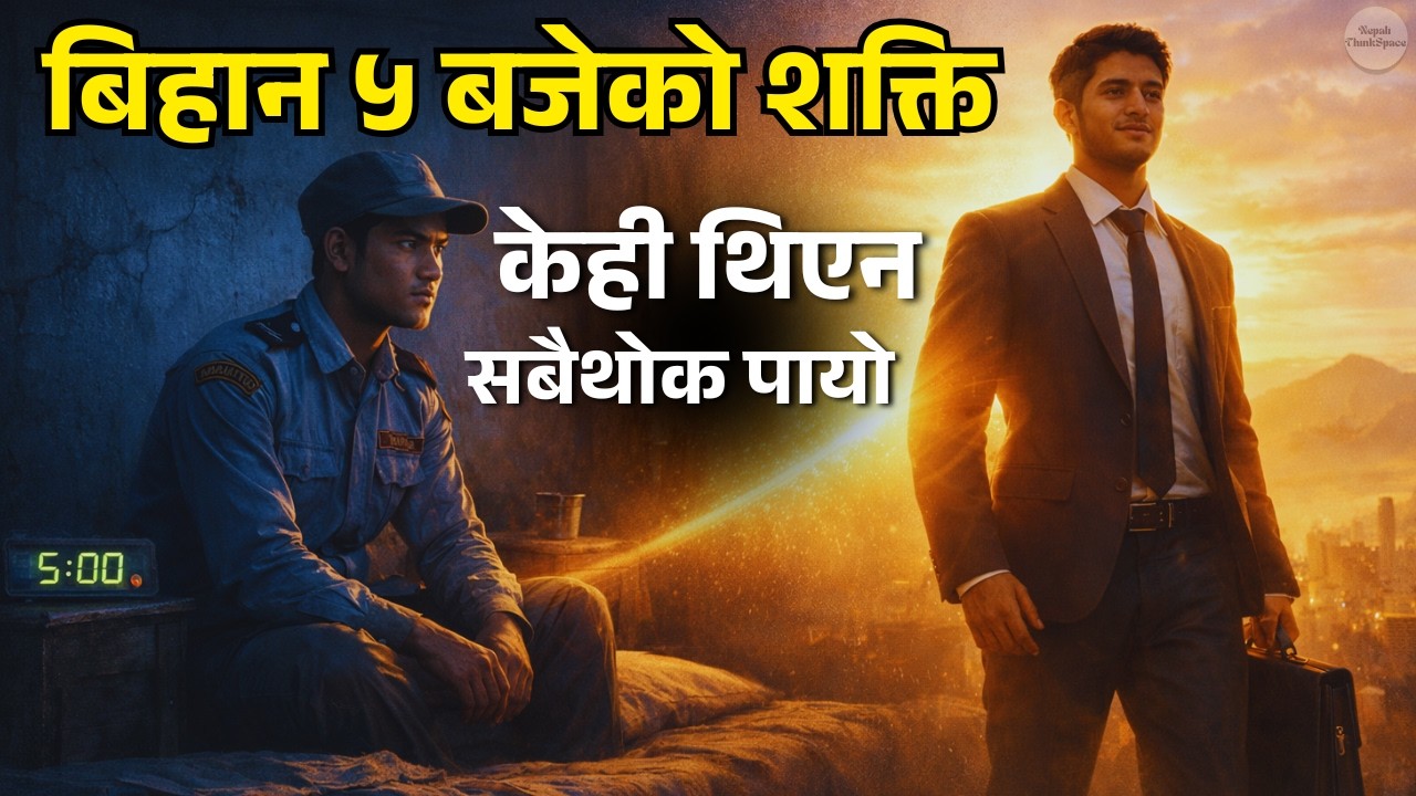 बिहान ५ बजेको शक्ति: जसले एक गरिब गार्डको भाग्य बदल्यो| Nepali Motivational Story| Nepali ThinkSpace