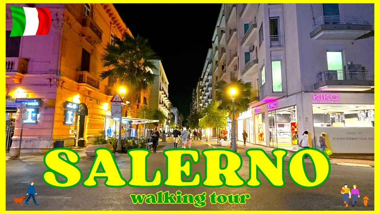 ✨️ Salerno,  Italy  2025 ✨️ 🇮🇹  [ 4K  ]    Walking Tour    #italy   #walkingtours