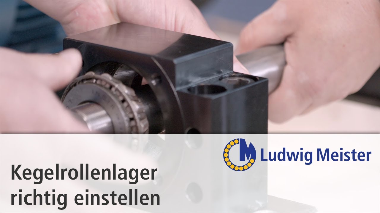 Kegelrollenlager richtig einstellen