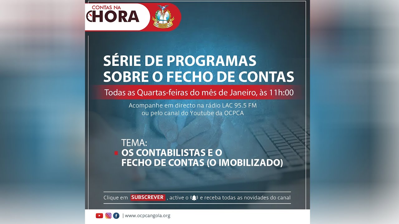 Contas na Hora (Reposição) - Os contabilistas e o Fecho de Contas - O imobilizado.