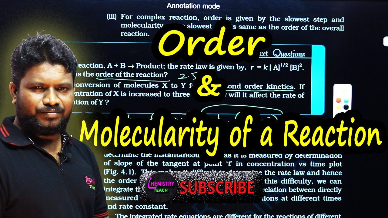 3. Order & Molecularity of a Reaction class 12 | CBSE Chemistry