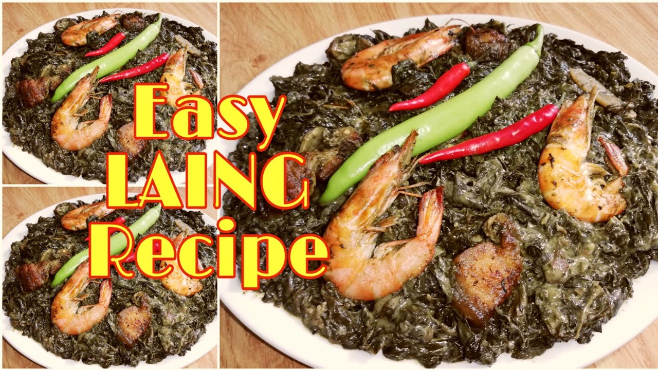 LAING EASY RECIPE | HOW TO COOK LAING WITH PORK AND SHRIMP | CHRYSCAEL CHANNEL
