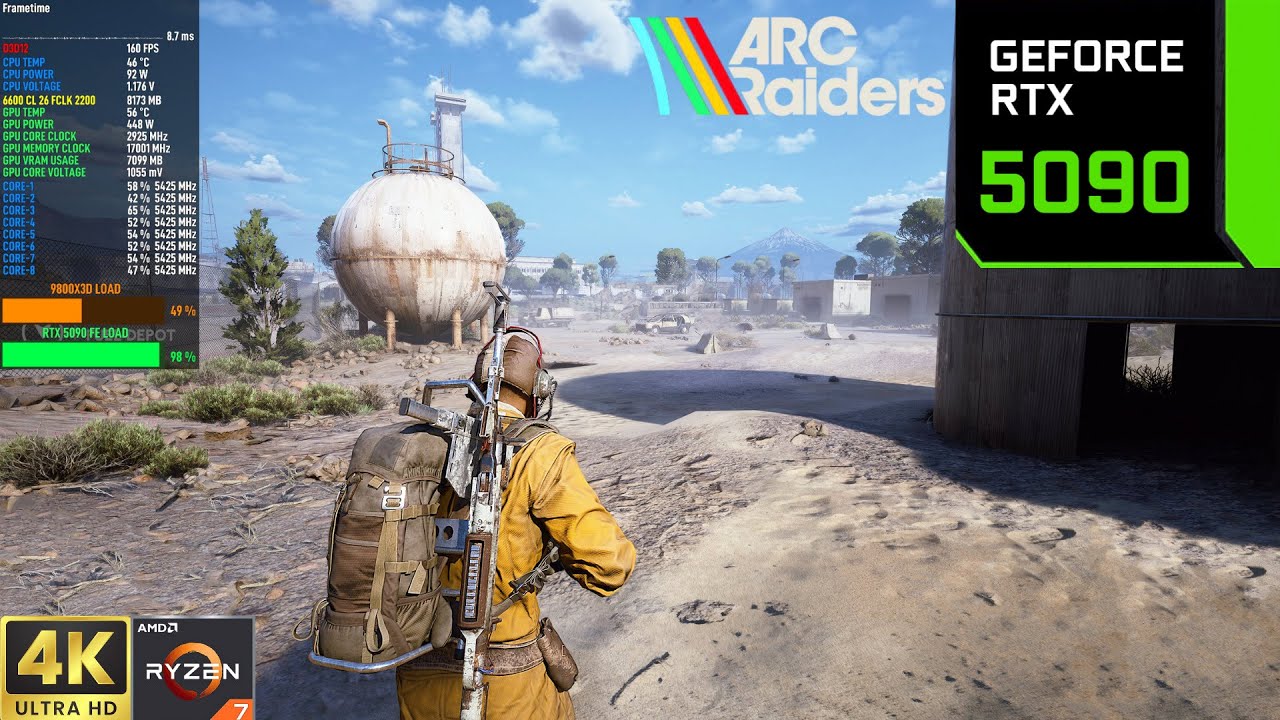 ARC Raiders - RTX 5090 4K DLSS 4, Ray Tracing Epic Settings