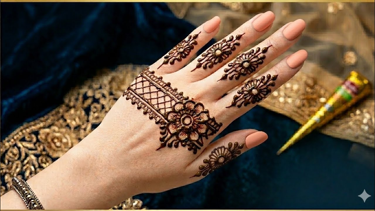 Back Hand Mehndi Design 🌸 | Easy Floral Henna for Beginners (2026)