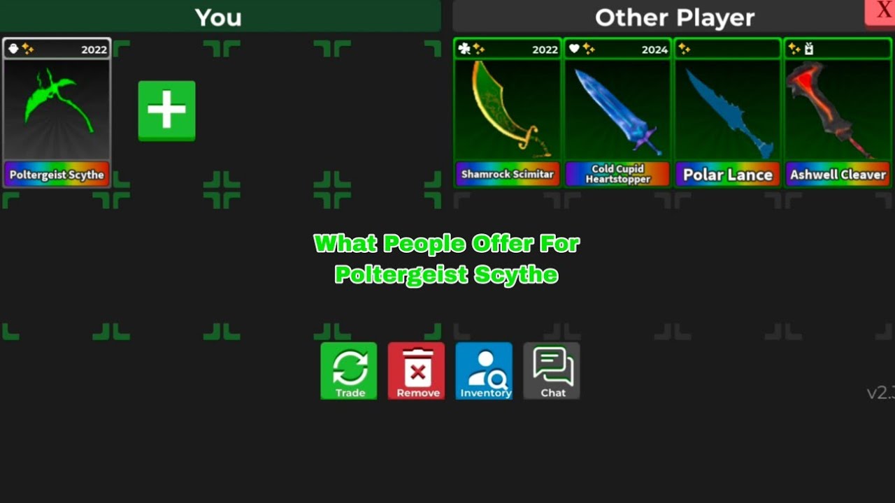 What People Offer For Poltergeist Scythe || 🔪Survive The Killer