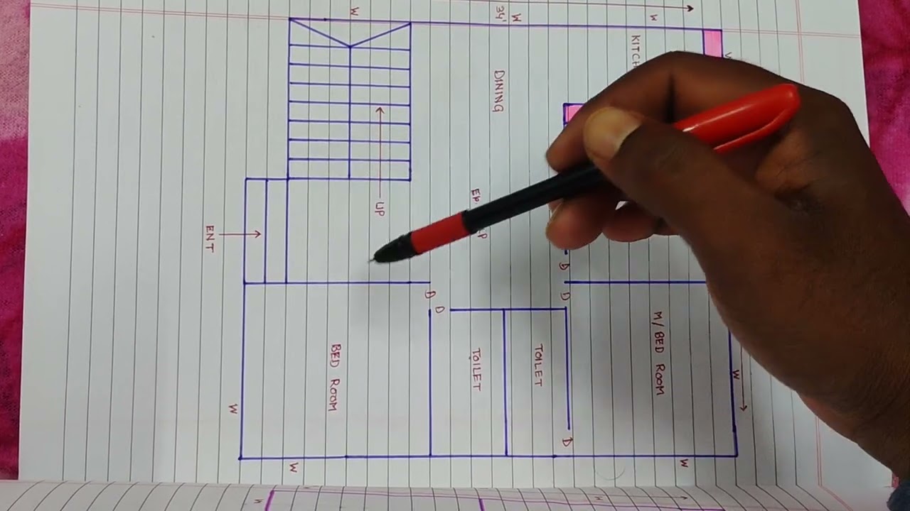 3 BHK House Plan 🏠 ll তিনটি বেডরুমের হাউস প্ল্যান l