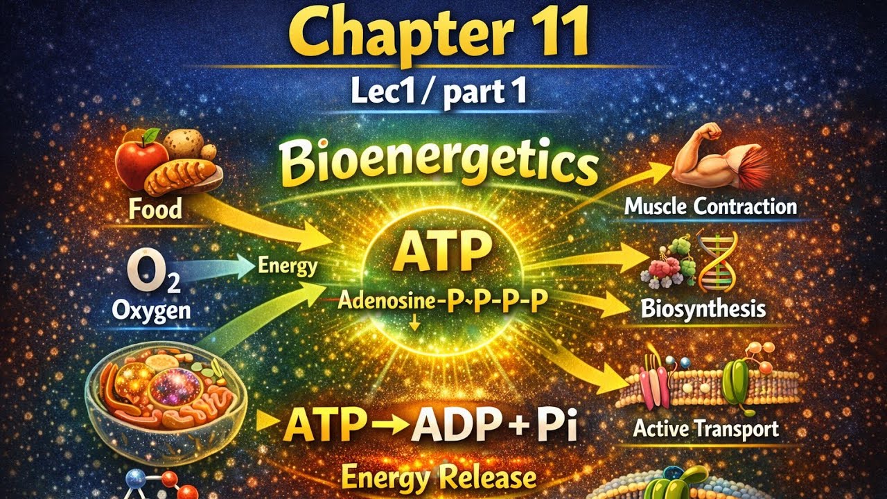 بايوكمستري /المحاضرة الاولى-جابتر 11/البارت الاول/ Bioenergetics /كلية الصيدلية - المرحلة الثالثة. 