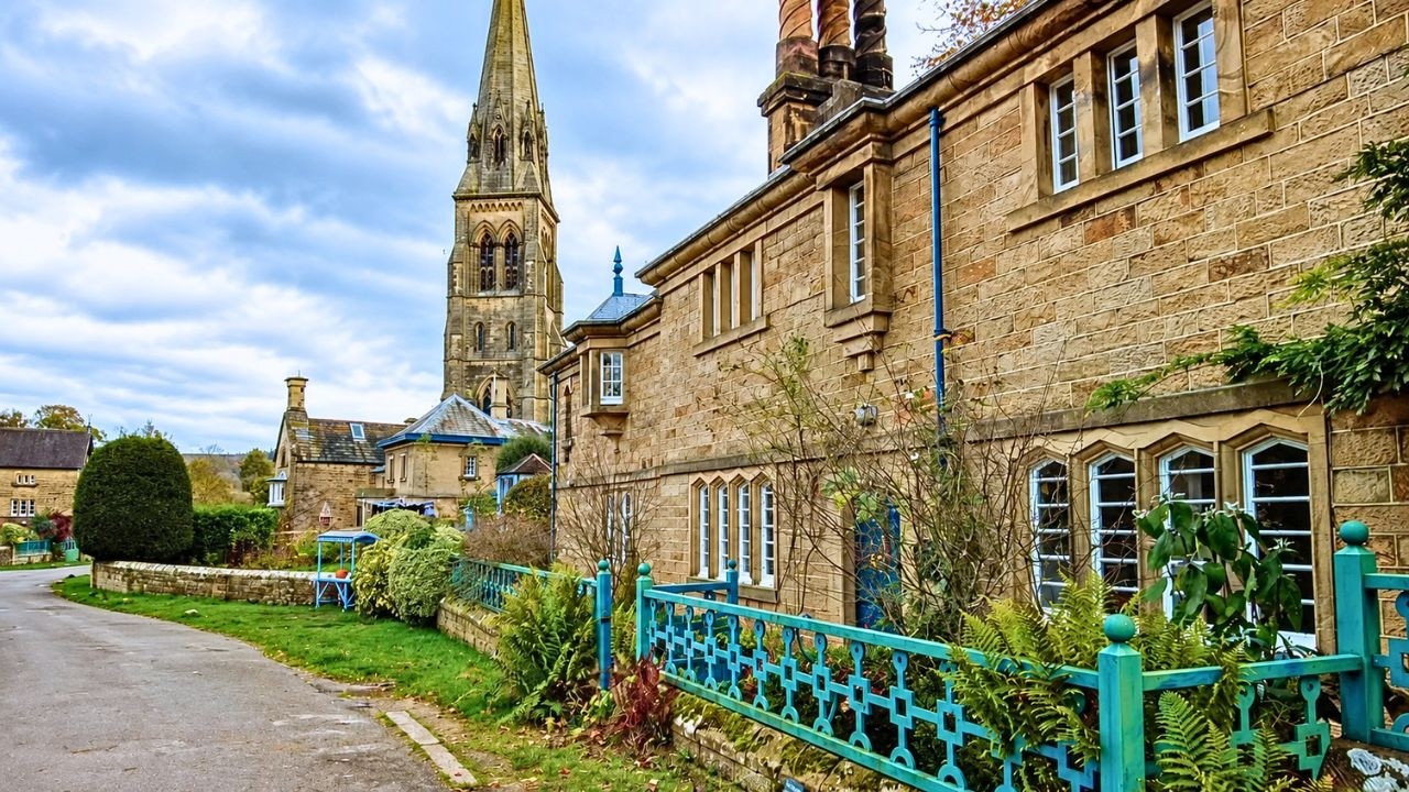 Chatsworth and Edensor Village Walk, English Countryside 4K