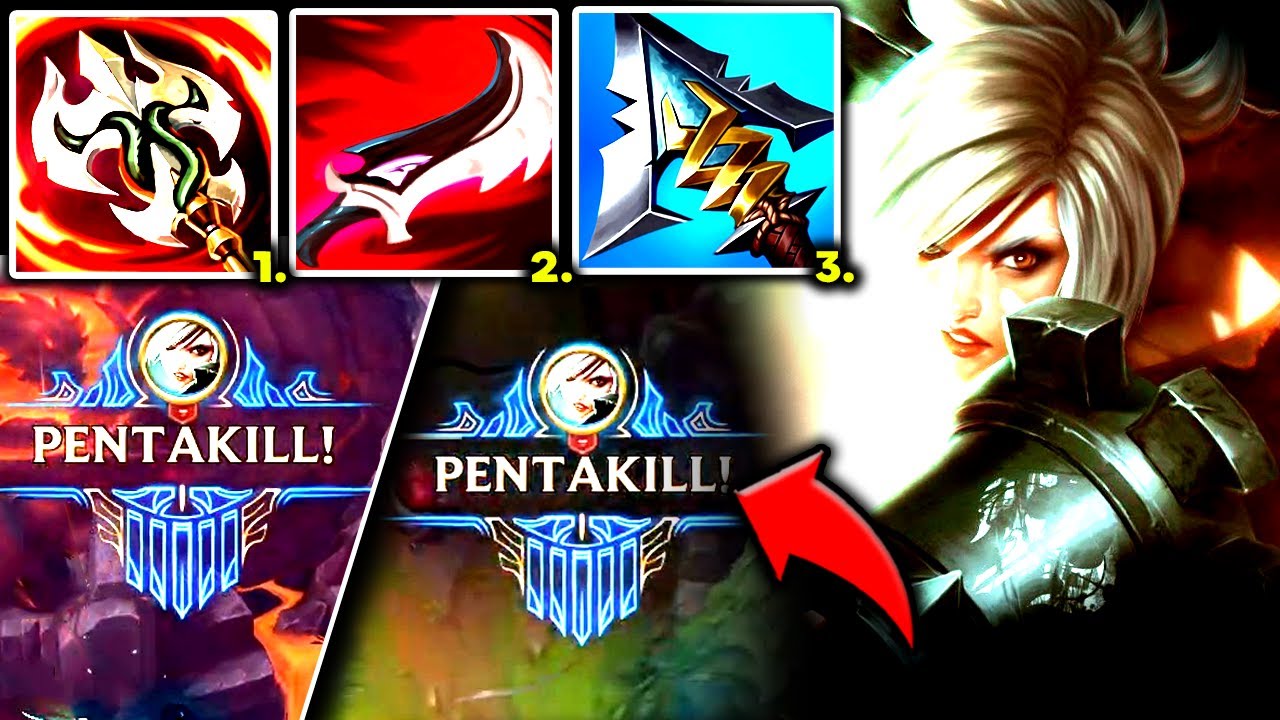 RIVEN TOP CAN LITERALLY 1V5 THE FULL ENEMY TEAM (2 PENTAKILLS) - S13 Riven TOP Gameplay Guide