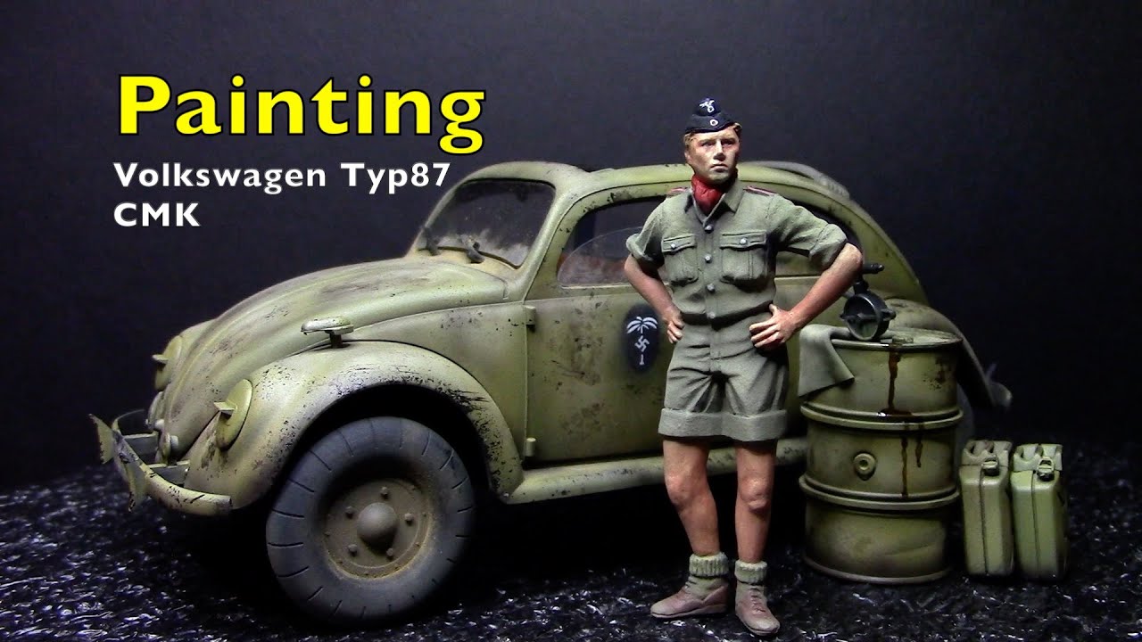 1/35 figure painting  CMK  Volkswagen Typ 87 Africa / フォルクスワーゲン　Type87