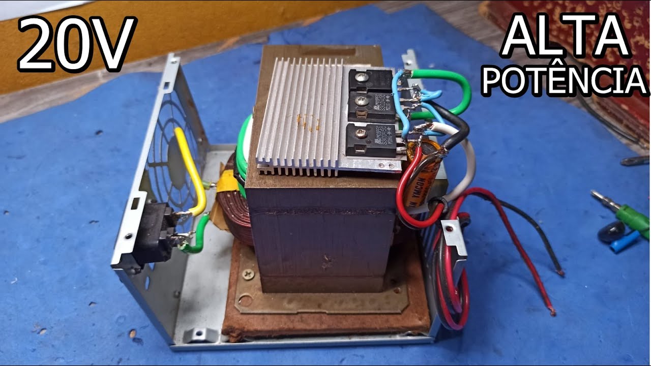 Alta Potência: Crie uma Fonte de 20V com Transformador de Microondas - Diy