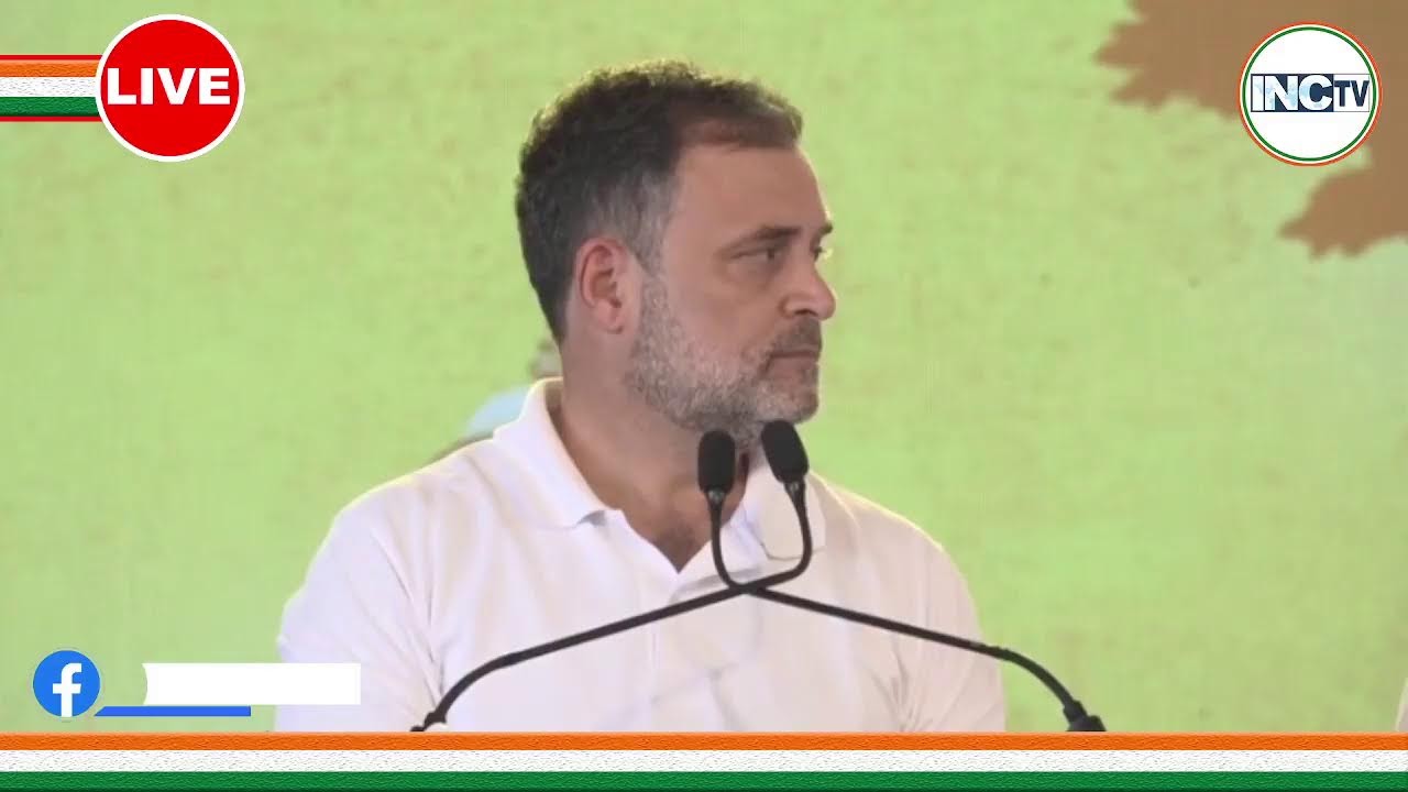 LIVE: LoP Shri Rahul Gandhi addresses the public meeting in Kollam, Keralam.