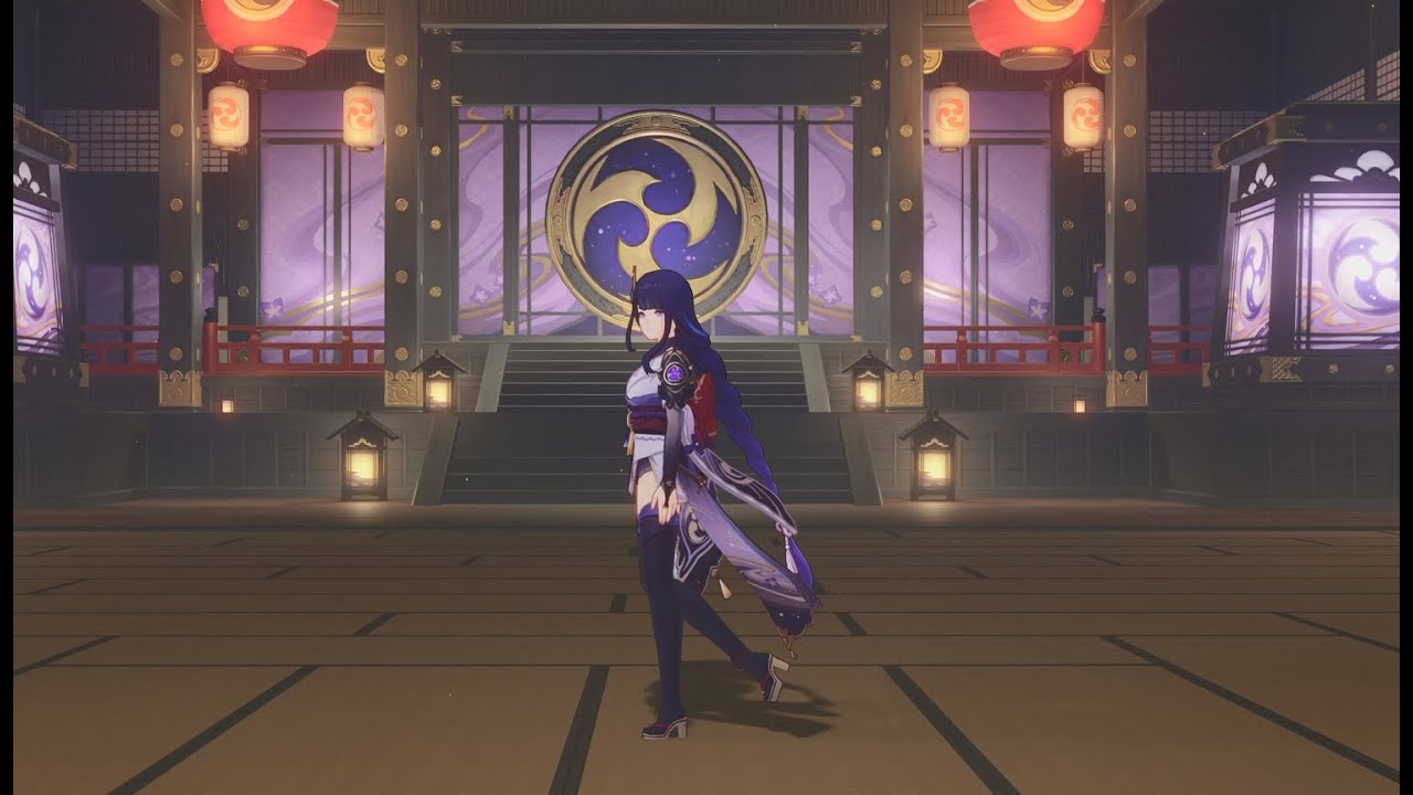 Raiden Shogun Walking | Genshin Impact