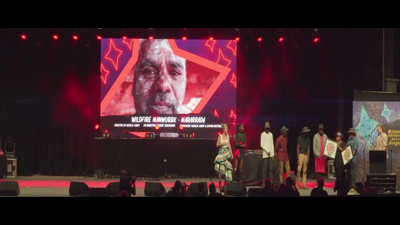 Manwurrk Band Community win! National Indigenous Music Awards NIMA 2023 Botanic Gardens Amphitheatre