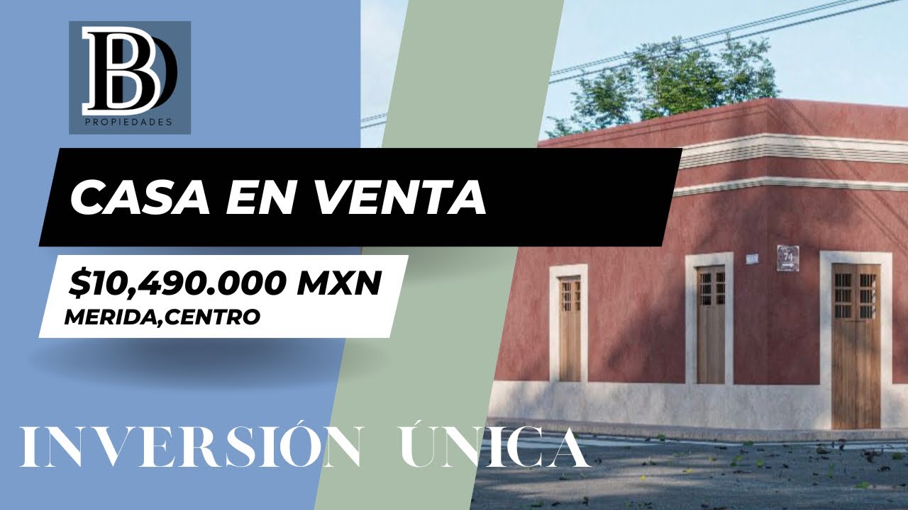 Residencia de alto potencial en Mérida – en venta. Oportunidad única. Centro 