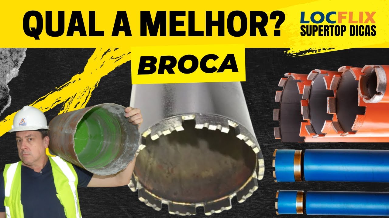 COMO ESCOLHER A MELHOR BROCA DIAMANTADA? Qual a melhor Broca para furar concreto. Locflix Soluções