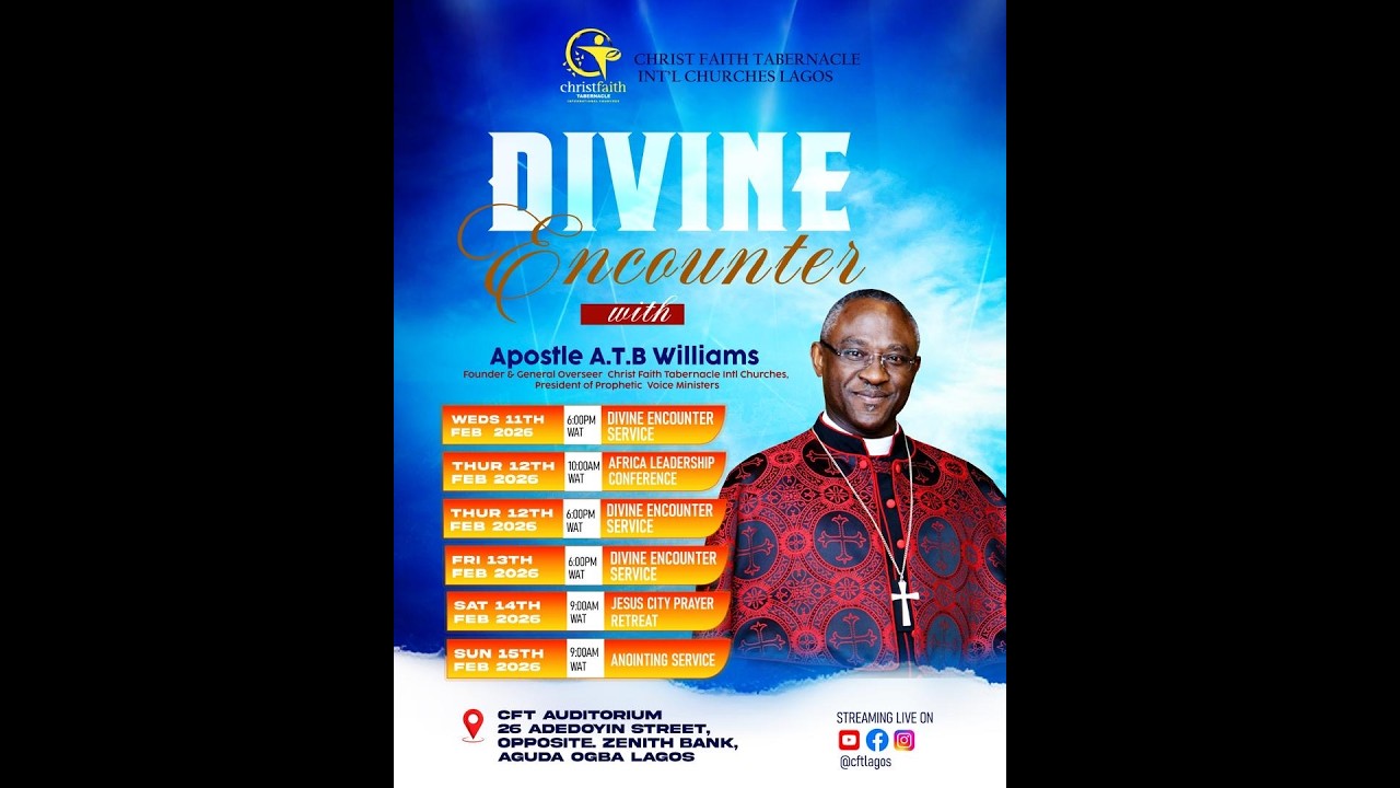 ANOINTING SUNDAY SERVICE WITH APOSTLE A.T.B WILLIAMS || 15-02-26