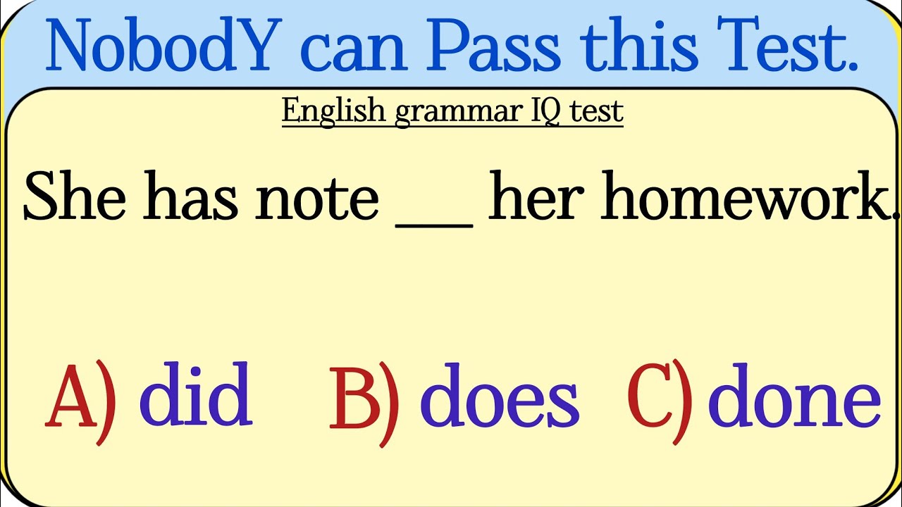 Mixed English grammar ✨ test nobody can pass this test English grammar test