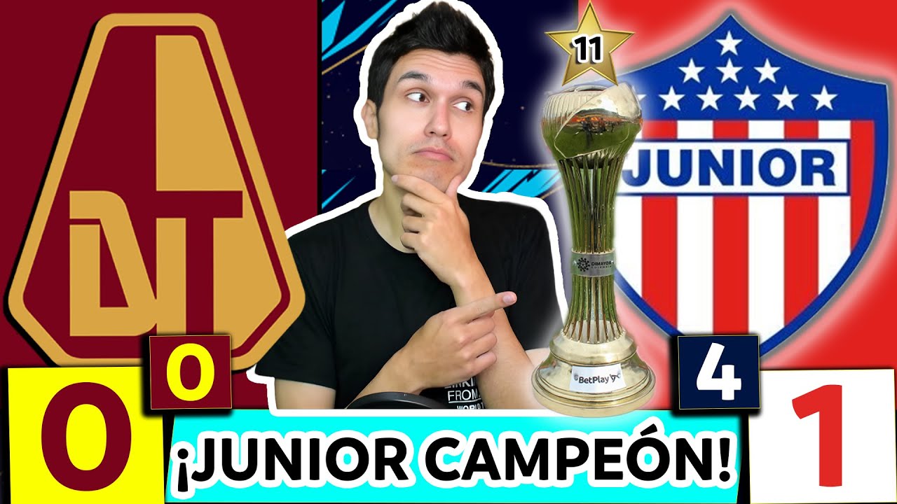 TOLIMA 0 JUNIOR 1 (GLOBAL 0-4)💥FINAL VUELTA LIGA BETPLAY DIMAYOR 2025-2💥¡JUNIOR CAMPEÓN!