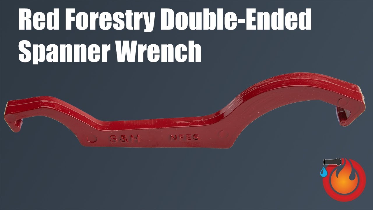 Red Forestry Double Ended Spanner Wrench