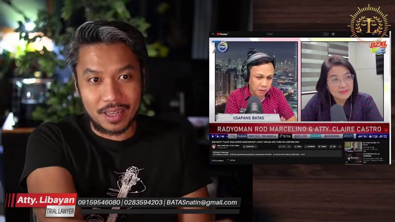 RAFFY TULFO GALIT TALAGA SA KORTE feat ATTY. CLAIRE CASTRO