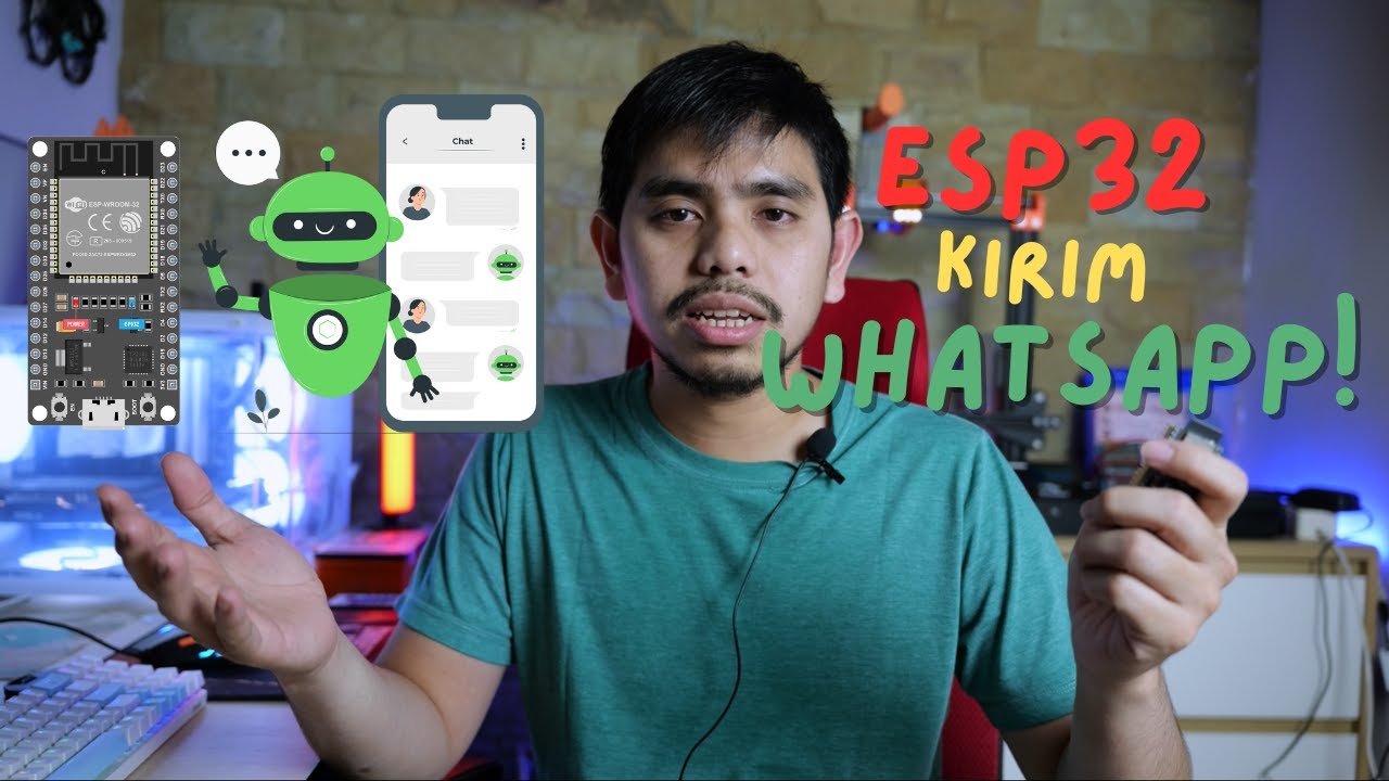 Tutorial ESP32 Kirim Pesan WhatsApp Otomatis! | WhatsApp Bot + IoT Project