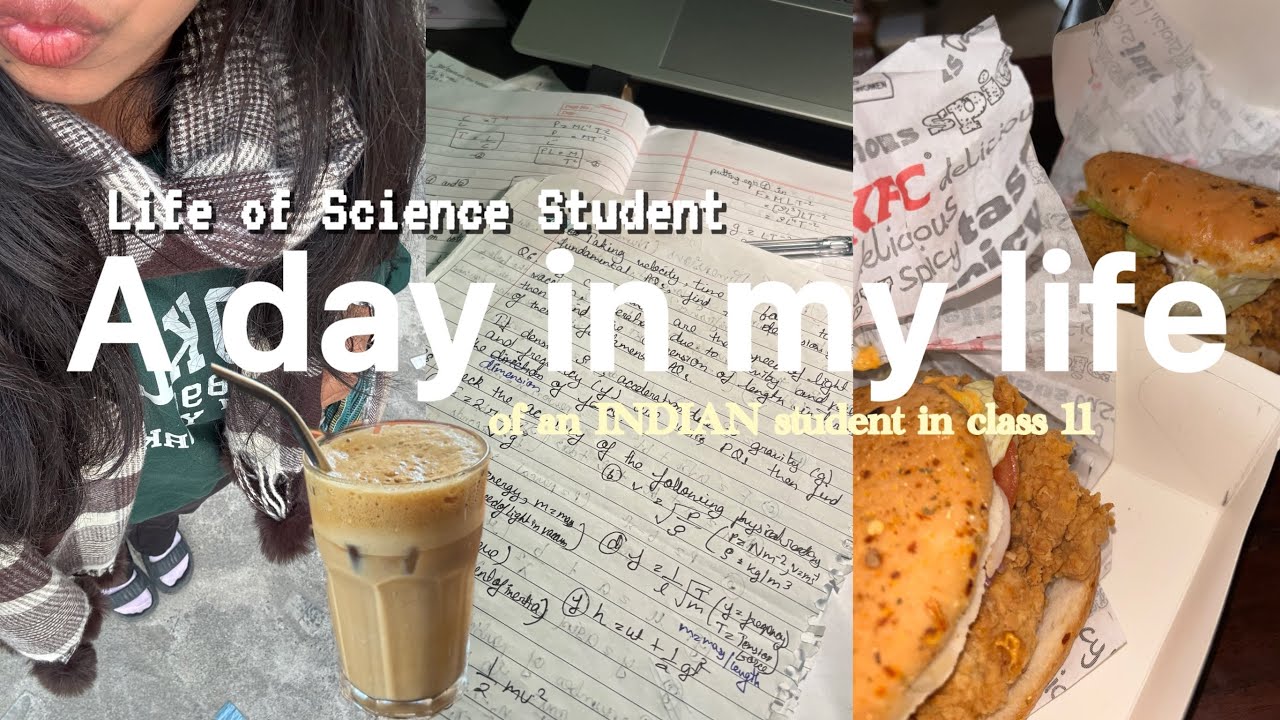 A day in my life as class 11 INDIAN STUDENT | productive study vlog 📚☕️✨