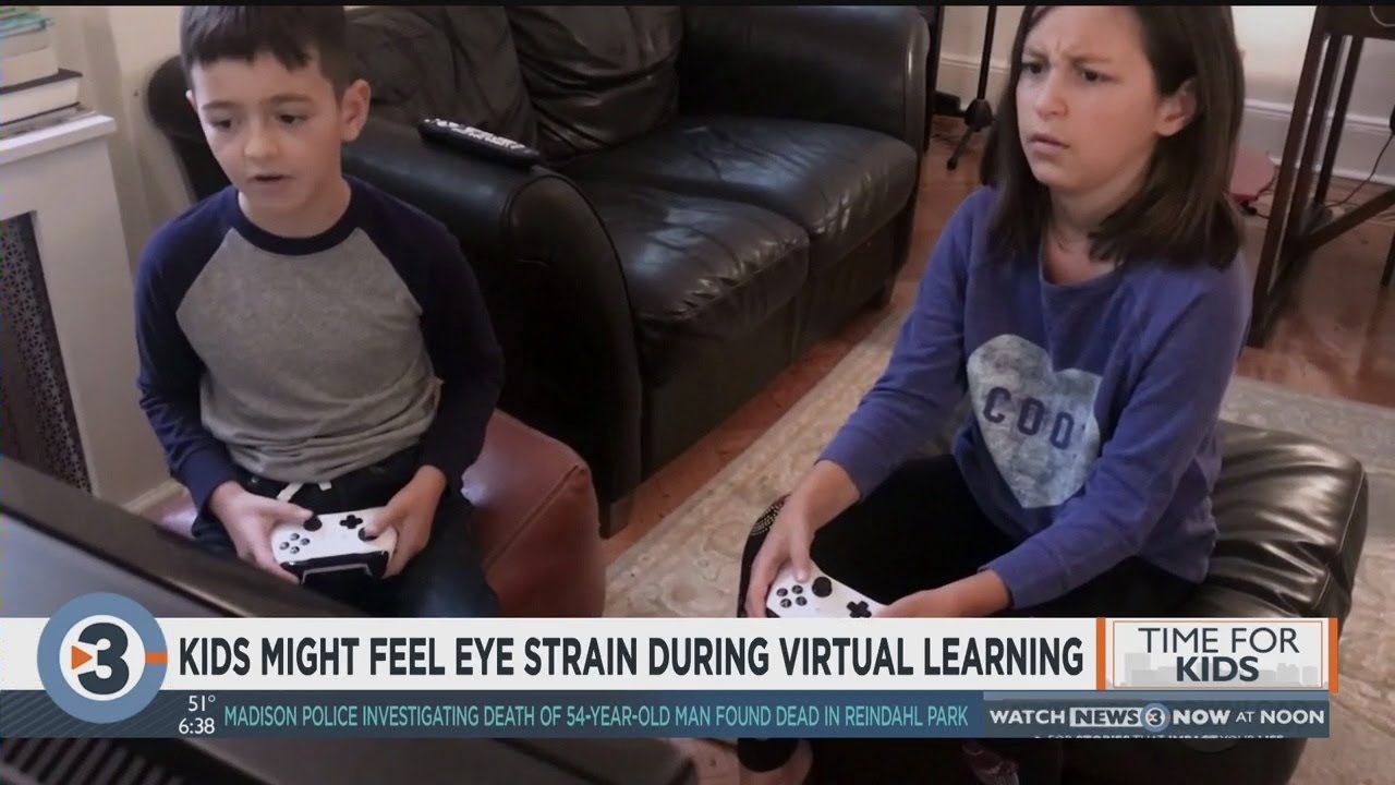 Doctors warn kids may feel eye strain during virtual learning